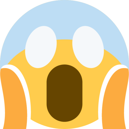face screaming in fear emoji
