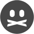 face shutmouth symbolic icon