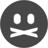 face shutmouth symbolic icon