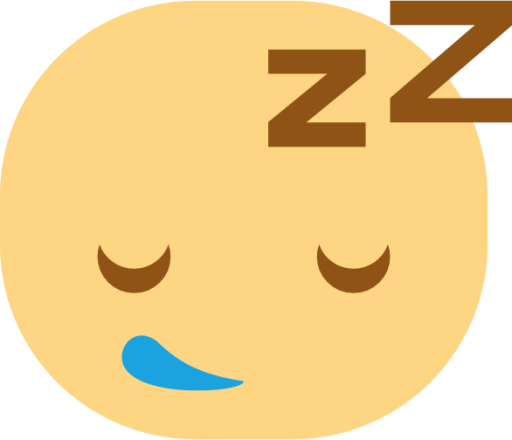 face sleeping icon