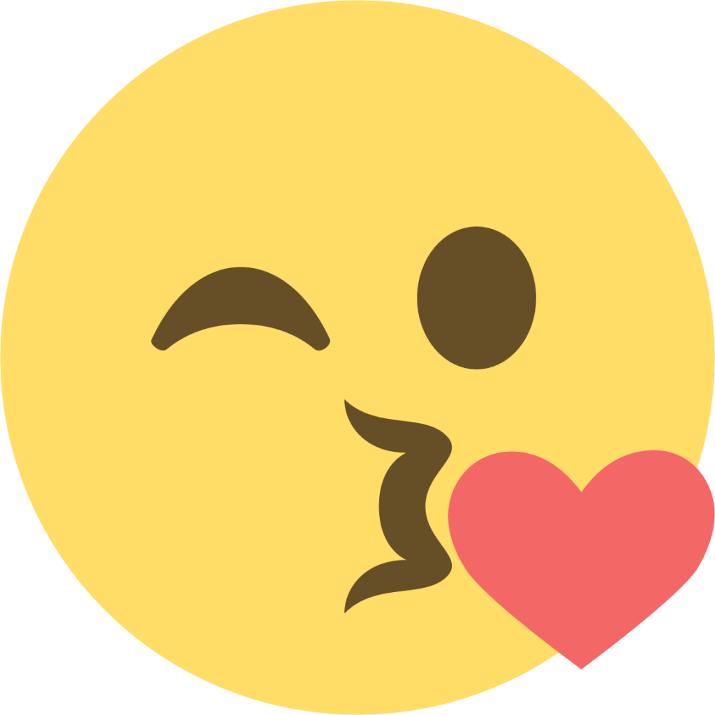 face throwing a kiss emoji