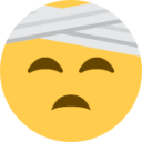 face with head-bandage emoji