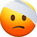 Face with Head Bandage emoji