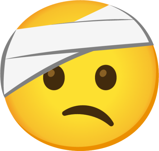 face with head-bandage emoji