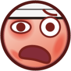 face with head bandage (plain) emoji
