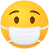 Face with medical mask emoji emoji