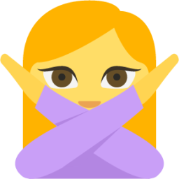 face with no good gesture emoji