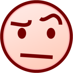 face with one eyebrow raised (white) emoji
