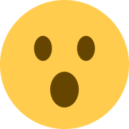 face with open mouth emoji