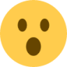 face with open mouth emoji