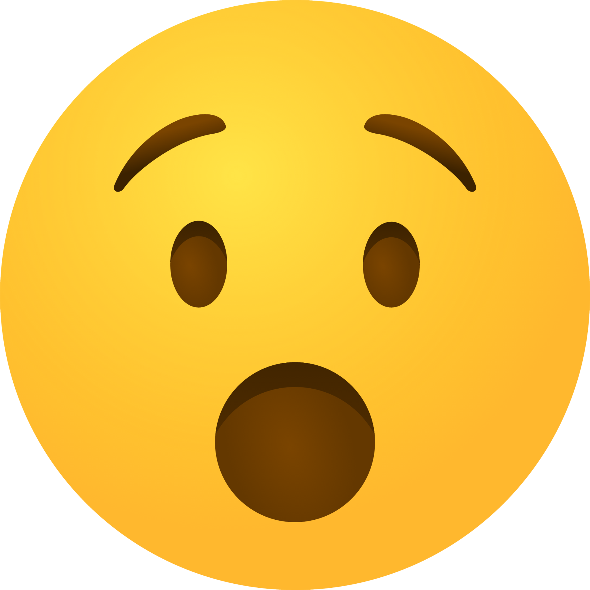 Face with open mouth emoji emoji