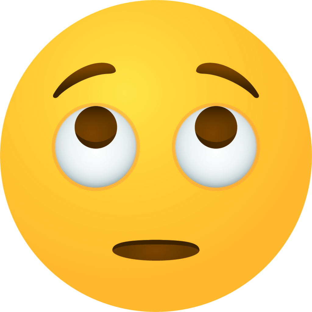 Face with rolling eyes emoji emoji