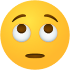 Face with rolling eyes emoji emoji