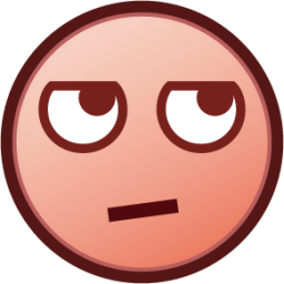 face with rolling eyes (plain) emoji