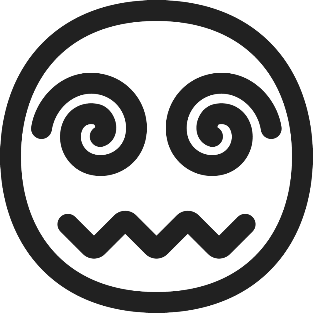 face with spiral eyes emoji