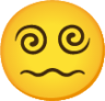 face with spiral eyes emoji
