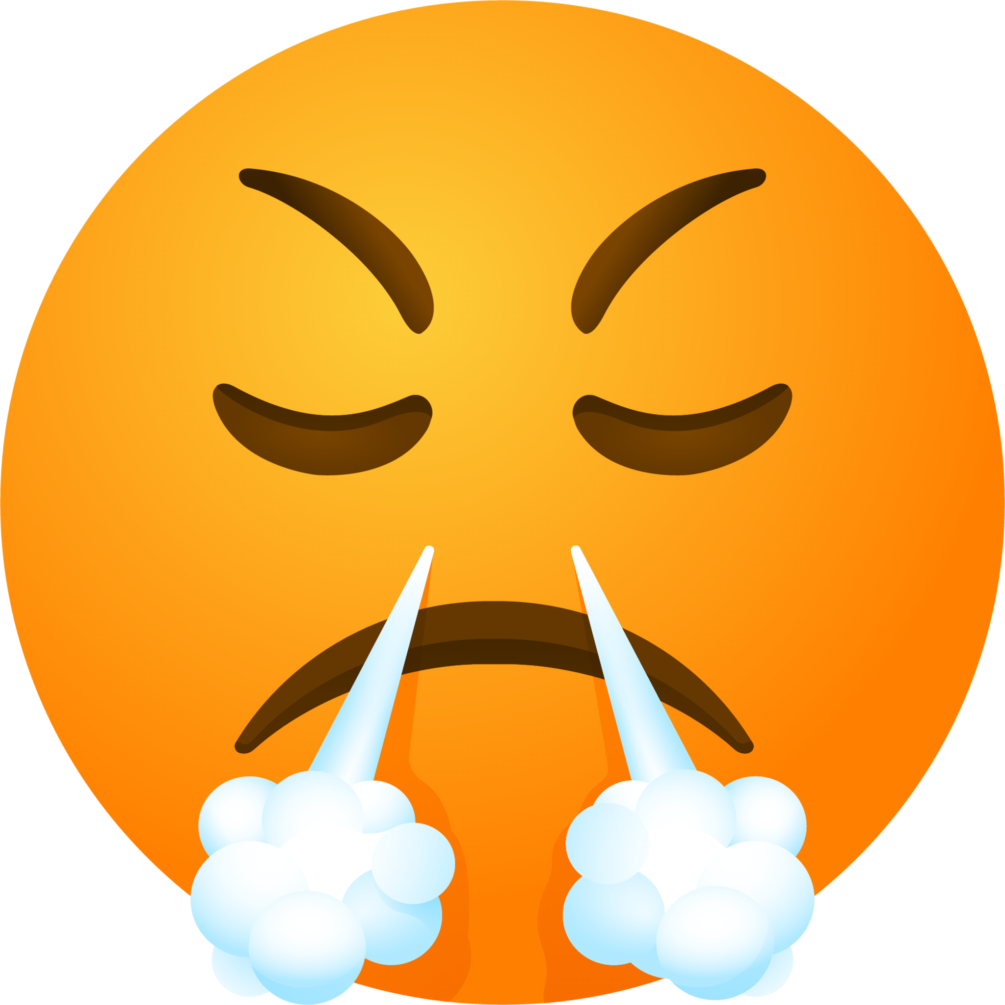 Face with steam from nose emoji emoji