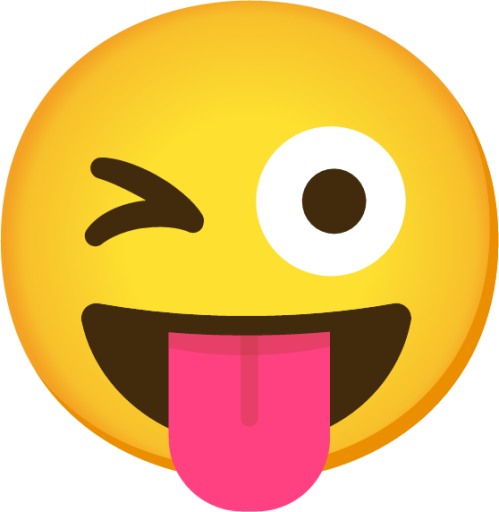 emoji sticking out tongue