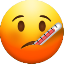 Face with Thermometer emoji