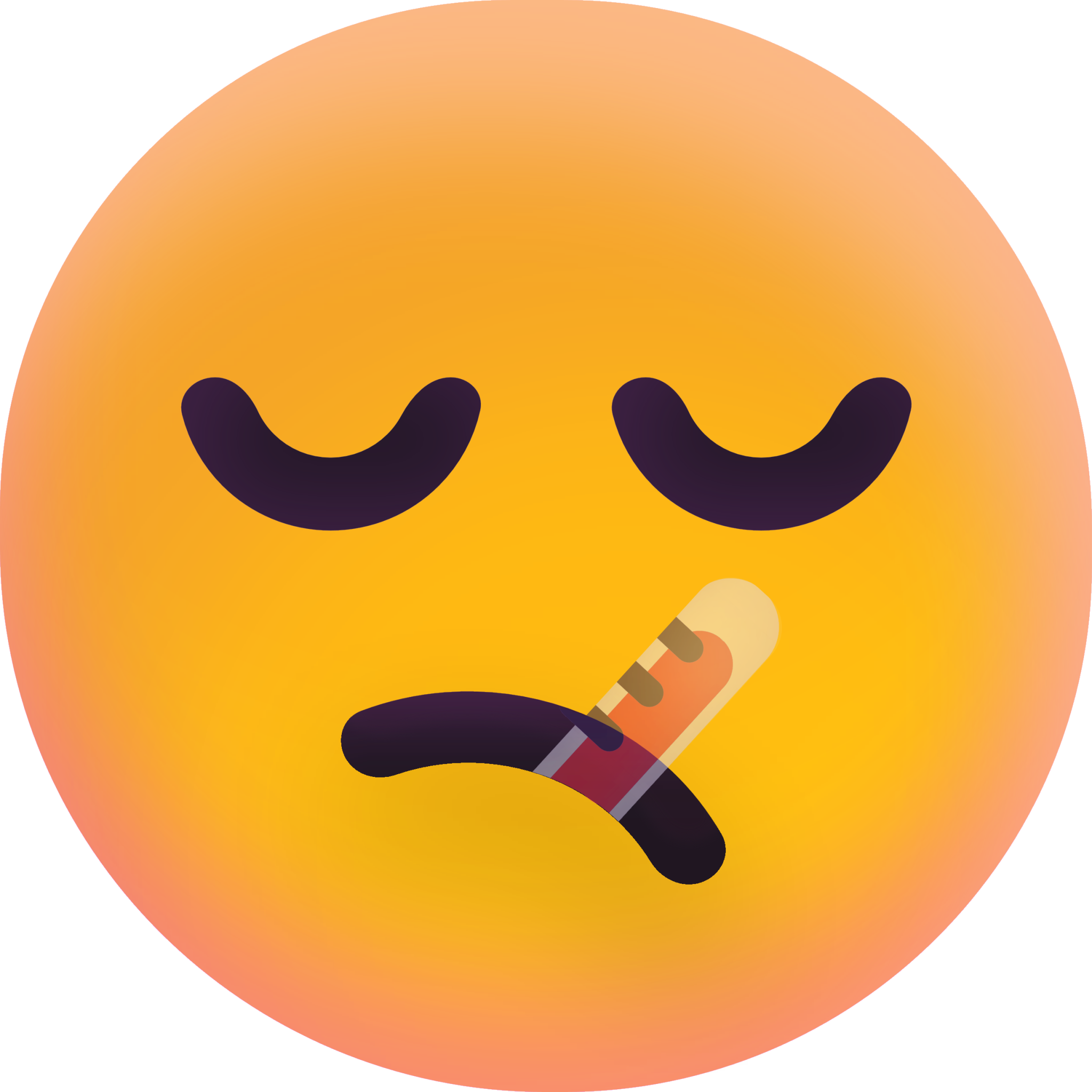Face with Thermometer emoji