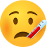 Face with thermometer emoji emoji