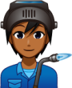factory worker (brown) emoji