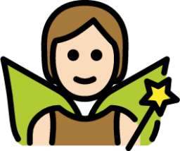 fairy: light skin tone emoji