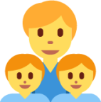 family: man, boy, boy emoji
