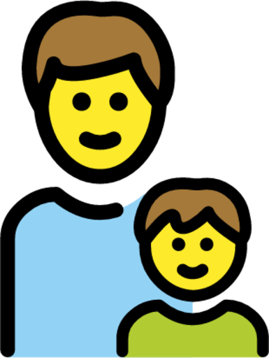 family: man, boy emoji