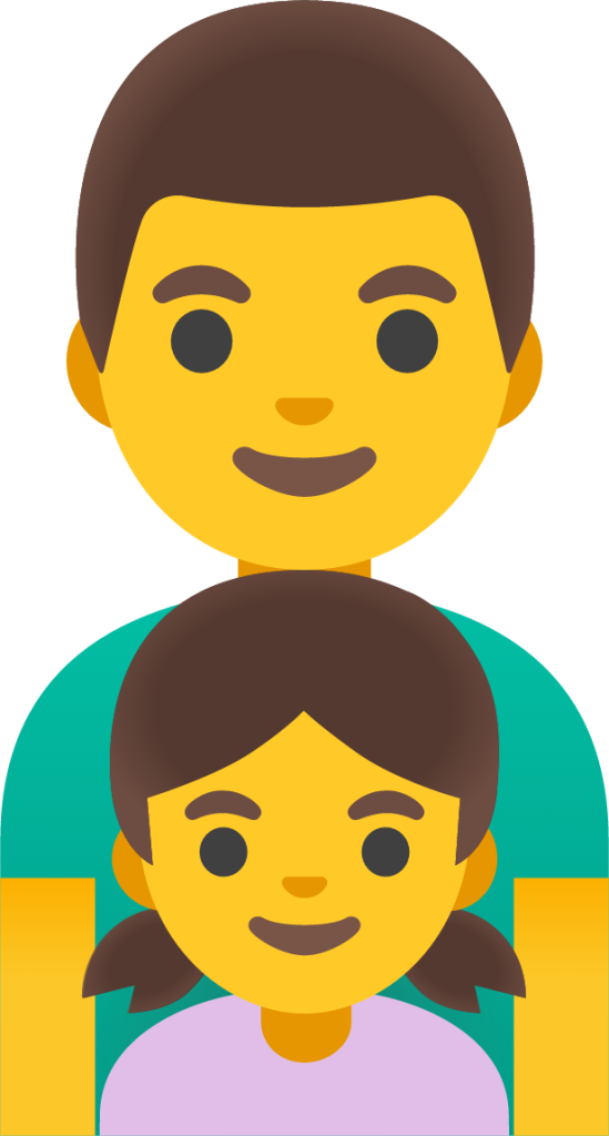 family: man, girl emoji