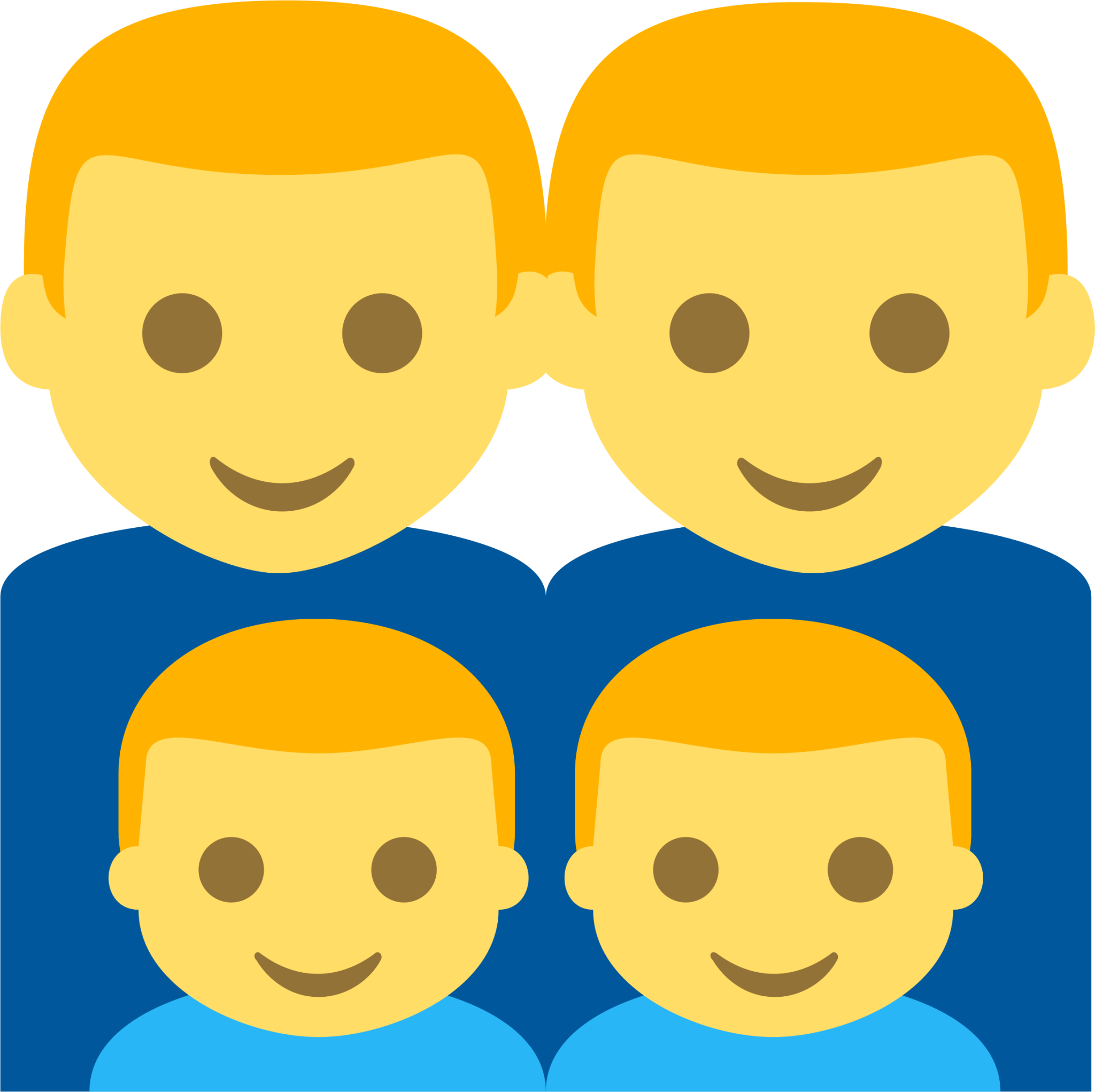 family (man,man,boy,boy) emoji
