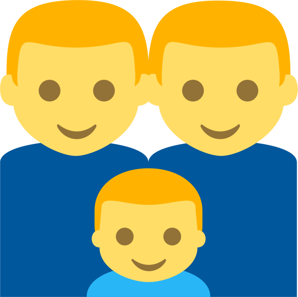 family (man,man,boy) emoji