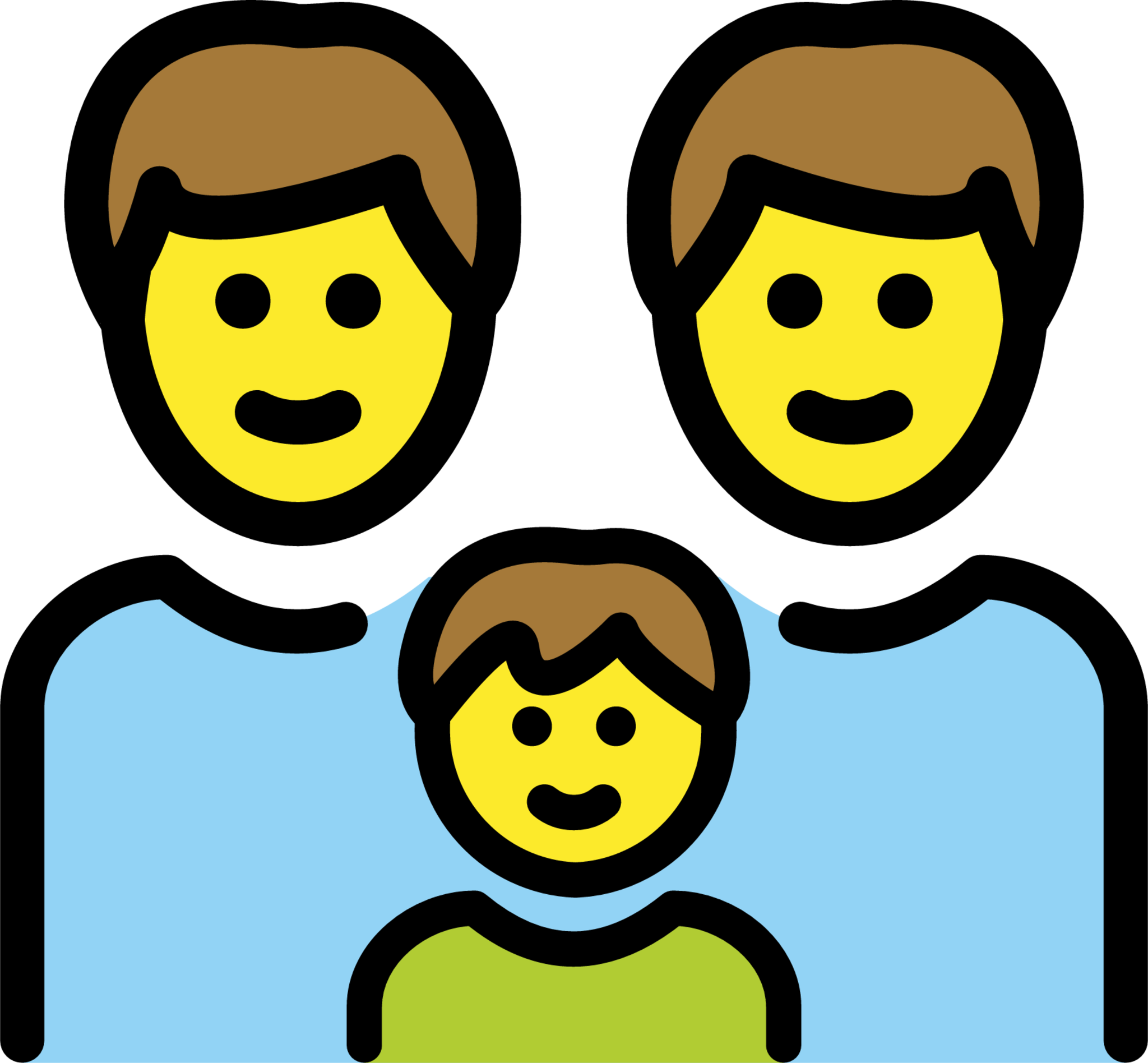 family: man, man, boy emoji