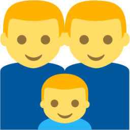 family (man,man,boy) emoji