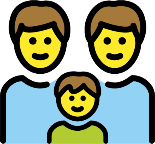 family: man, man, boy emoji