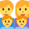 family: man, woman, boy, boy emoji
