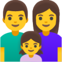 family: man, woman, girl emoji
