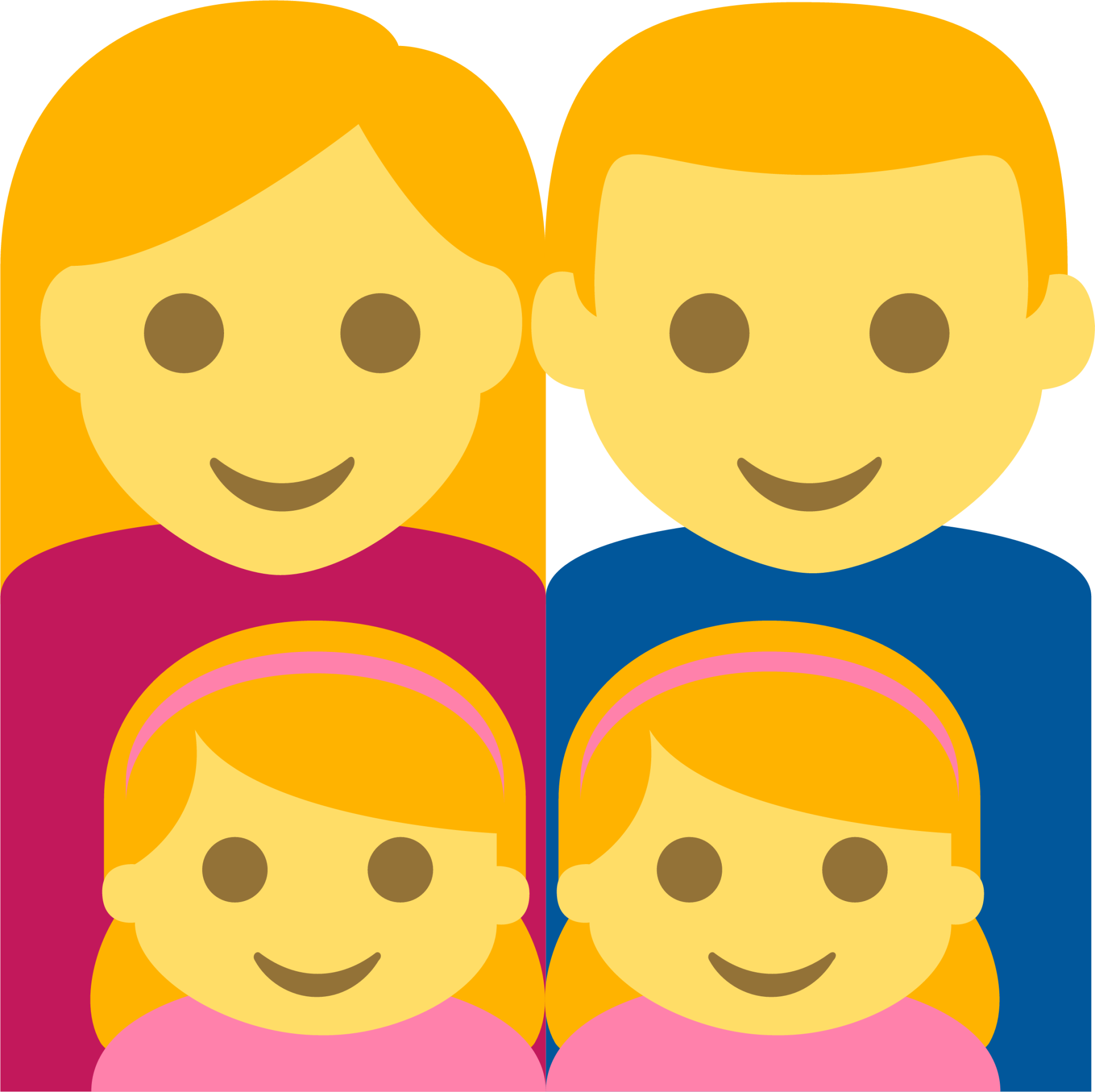 family (man,woman,girl,girl) emoji
