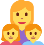 family: woman, girl, boy emoji