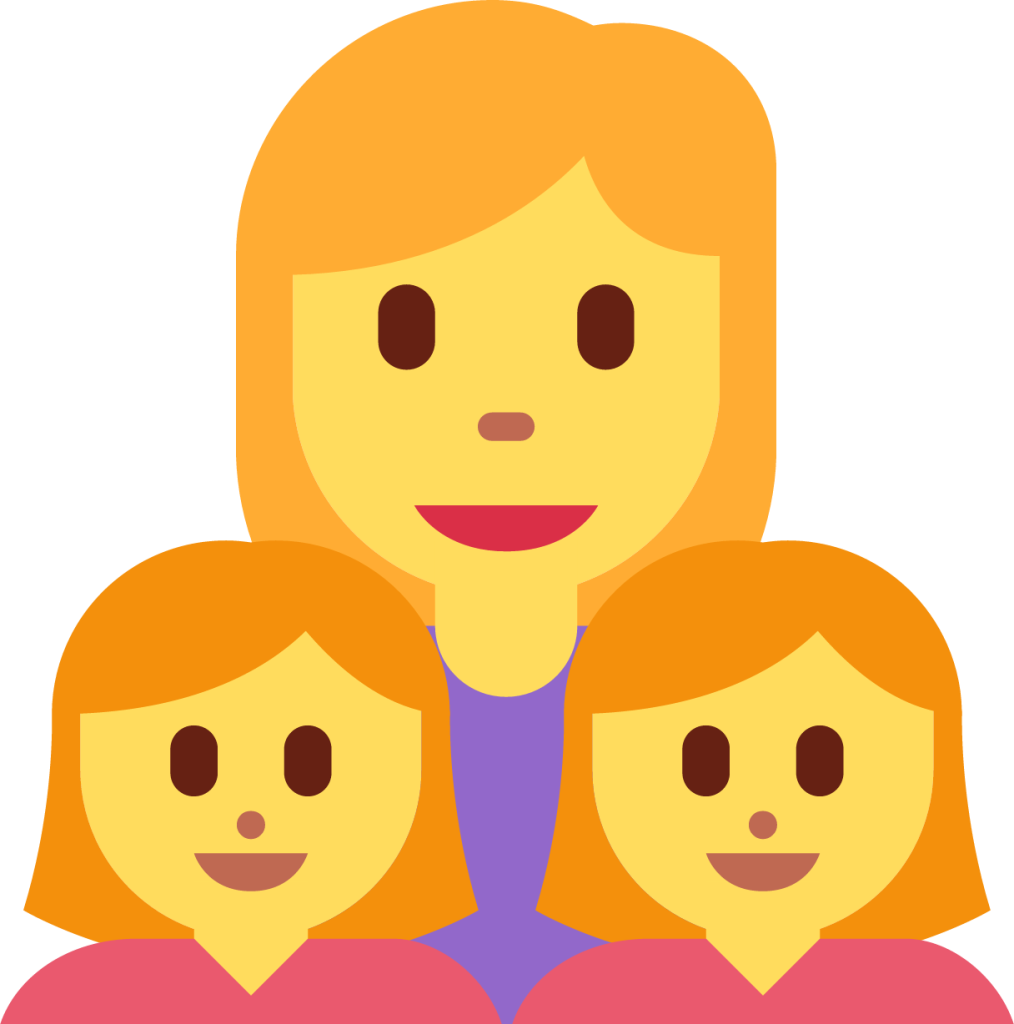 family: woman, girl, girl emoji