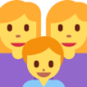 family: woman, woman, boy emoji