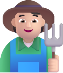farmer light emoji