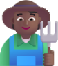 farmer medium dark emoji