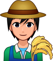 farmer (plain) emoji