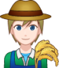 farmer (white) emoji