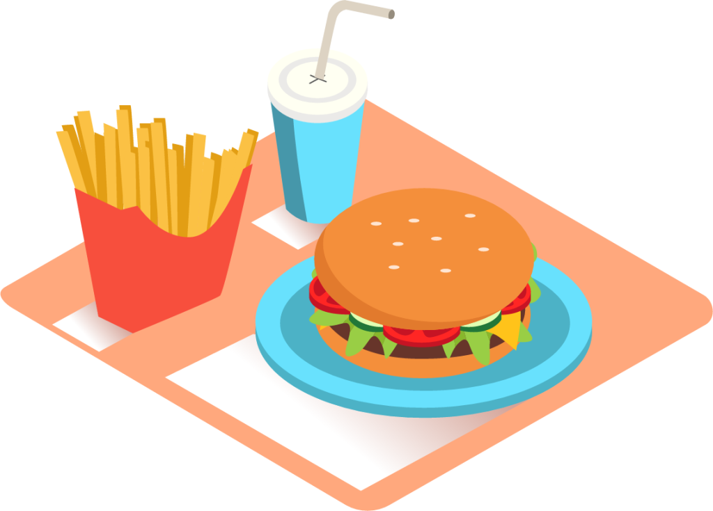 Fast food illustration