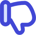 favorite dislike 1 reward down thumb hand social media dislike rating icon