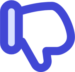 favorite dislike 1 reward down thumb hand social media dislike rating icon