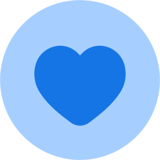 favorite heart circle icon
