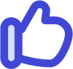favorite like 1 reward social up rating media like thumb hand icon